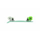 Mini Penny Board cu roti LED WORKER Pico 17 , Albastru